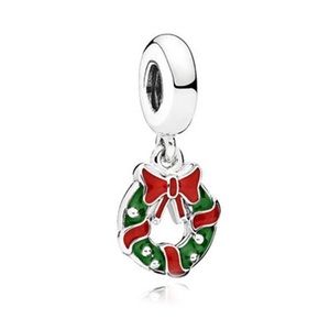 RETIRED CHRISTMAS WREATH PANDORA CHARM